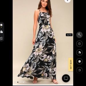 Floral maxi dress XS